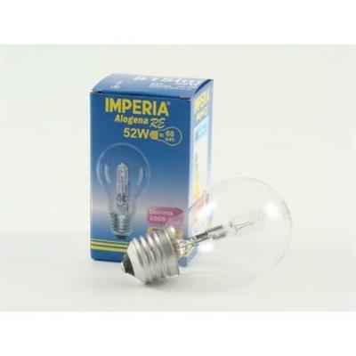 LAMPADINA ALOGENA RE GOCCIA E27 A55 52W 230V 2000H