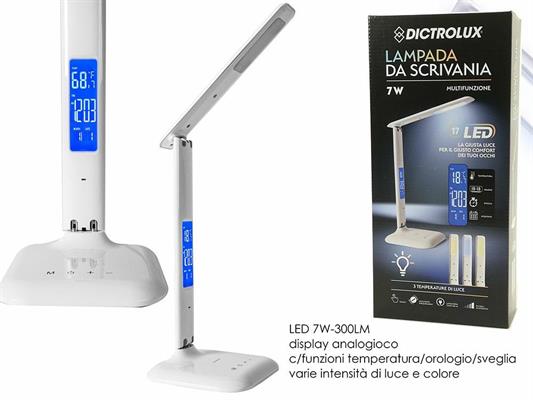 LAMPADA 17 LED TOUCH MULTIFUNZIONE COLORE BIANCO