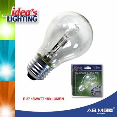 LAMPADINA ALOGENA E27 18W 189 LUMEN