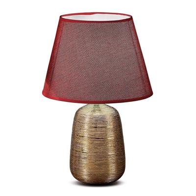 LAMPADA CERAMICA ORO COUCHE D. 25 X H38 CM 3 COLORI ASS