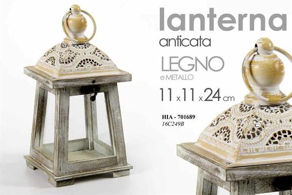 LANTERNA ANTICA 11X11X24CM