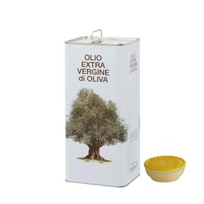 LATTA PER OLIO LT 5 CON TAPPO INCASTRO DEC.ALBERO