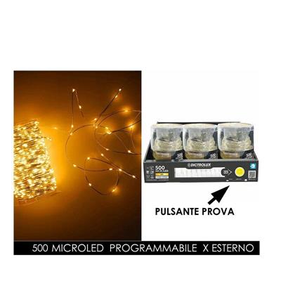 LUCI CATENA ORO 500 MICROLED PER ESTERNO