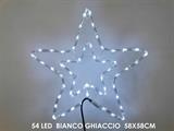 LUCI 2 STELLE C/54 LED BIANCO 58X58CM