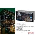 LUCI TENDA 200 LED 2 X 1,5 MT INTERNO/ ESTERNO BIANCO FREDDO