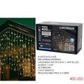 LUCI TENDA 400 LED 4 X 1,5 MT INTERNO / ESTERNO BIANCO CALDO