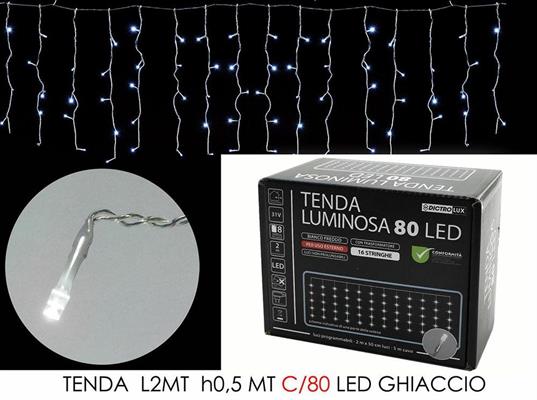 LUCI TENDA 2MT 80LED GHIACCIO