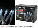 LUCI 180LED BIANCO GHIACCIO PER ESTERNO