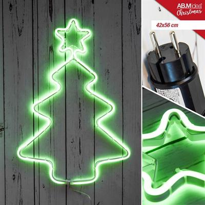 LUCI ABETE NEON LED 42X56CM ESTERNO COLORE VERDE