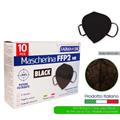 MASCHERINA FFP2 CONF. 10 PZ COLORE NERO