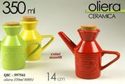 OLIERA CERAMICA 7X14CM TAPPO SUGHERO COLORI ASS.