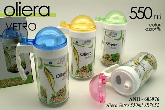 OLIERA IN VETRO 550ML COLORI ASS.