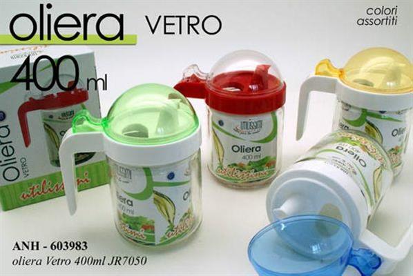 OLIERA IN VETRO 400ML COLORI ASS.