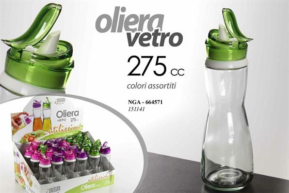 OLIERA IN VETRO 275CC COLORI ASS.