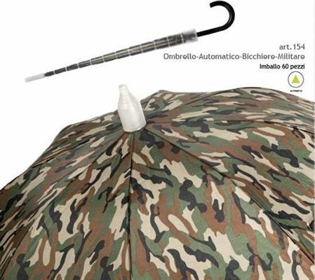 OMBRELLO CON BICCHIERE MILITARY AUTOMATICO SPRIZZ