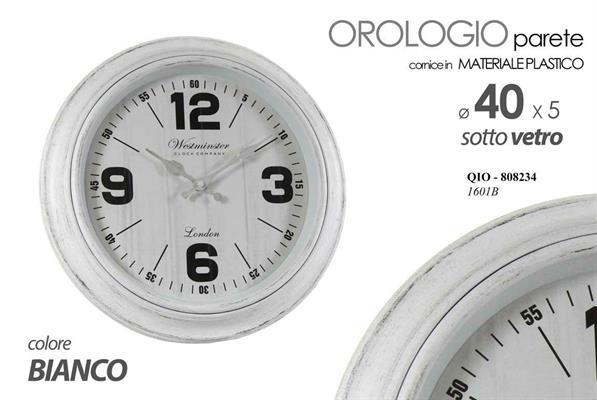 OROLOGIO TONDO D. 40 CM COLORE BIANCO