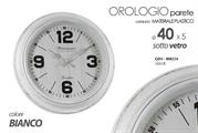 OROLOGIO TONDO D. 40 CM COLORE BIANCO