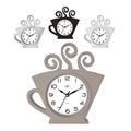 OROLOGIO COFFEE CUP QUADRO BIANCO 4COLORI ASS.