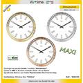 OROLOGIO TONDO 40 CM WIMBLEDON CROMATO 3 COLORI ASS