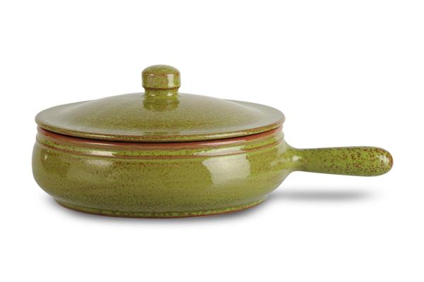 PADELLA TERRACOTTA FASCINO ANTICO VERDE 25CM