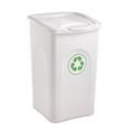 PATTUMIERA BEGREEN 50 LT 37X37X56 CM BIANCO