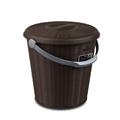 PATTUMIERA ELEGANCE 10LT CON COPERCHIO COLORE MOKA