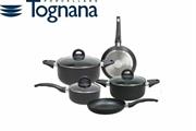 PENTOLA BATTERIA 8PZ GRANCUCINA COPPER & CHARCOAL COLORE GRI