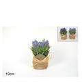 PIANTA LAVANDA IN JUTA 19 CM 2 COLORI ASS