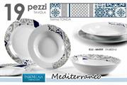 PIATTI SERVIZIO 19PZ TONDO MEDITERRANEO