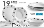 PIATTI SERVIZIO 19PZ DECORO POIS GRIGIO